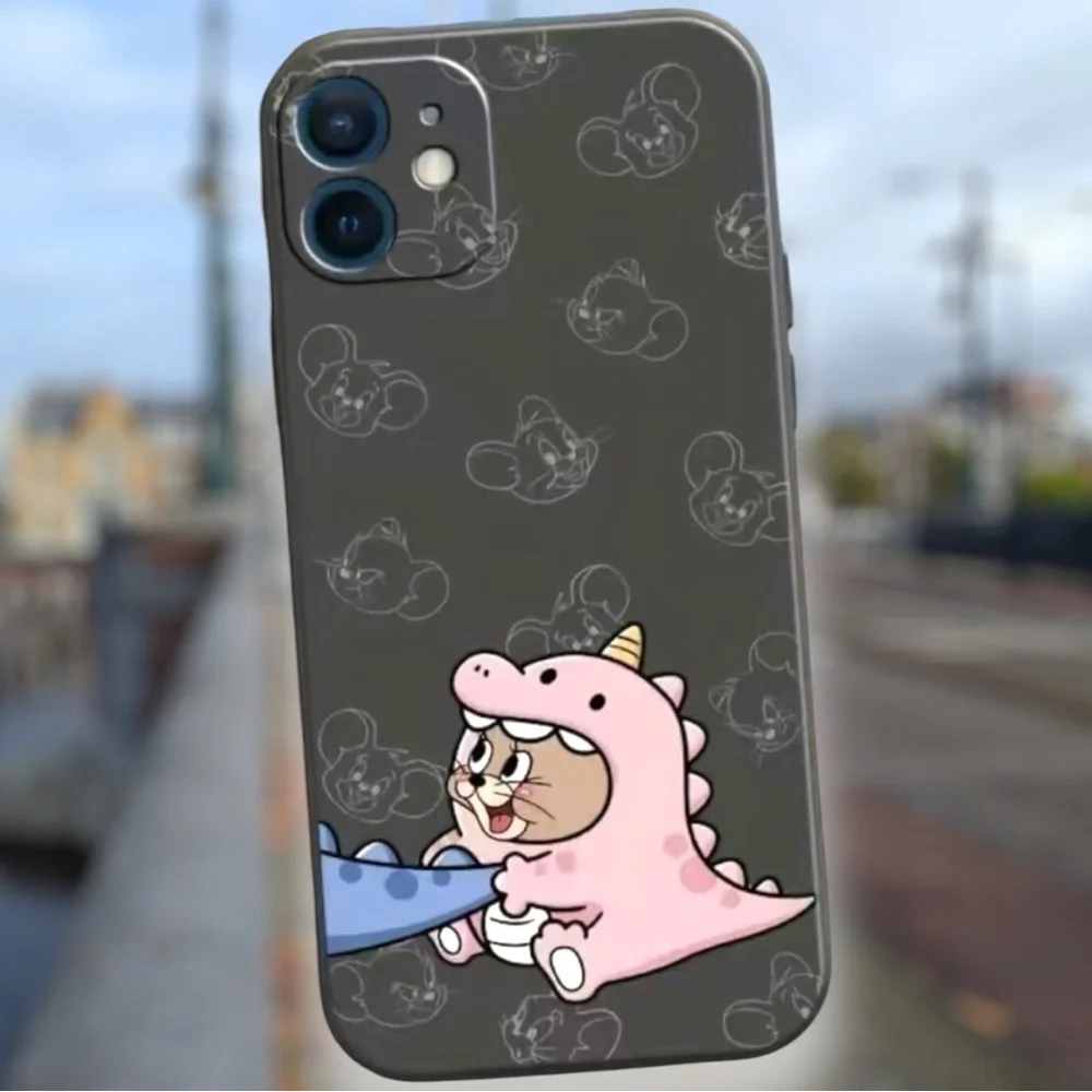 Jerry iPhone 11 case cover silicone Phone Case Tom & Jerry black cartoon new